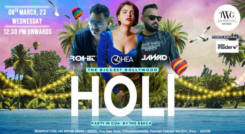 Biggest Bollywood Beach Party in Goa At The White Goa Morjim l 8th March, 23 | Holi 2023