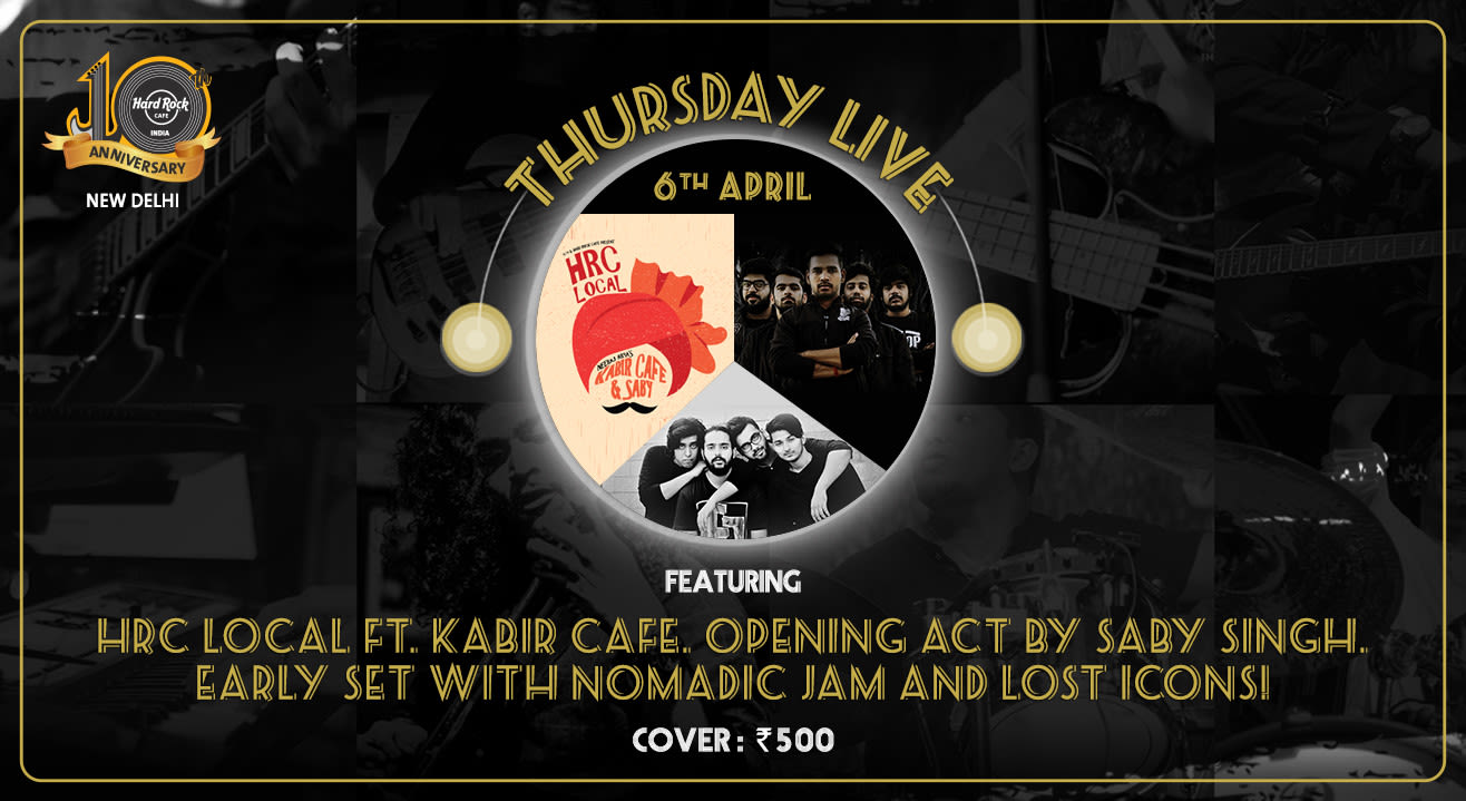 Neeraj Arya's Kabir Cafe and Saby - Thursday Live! Early Set with Nomadic Jam and Lost Icons!
