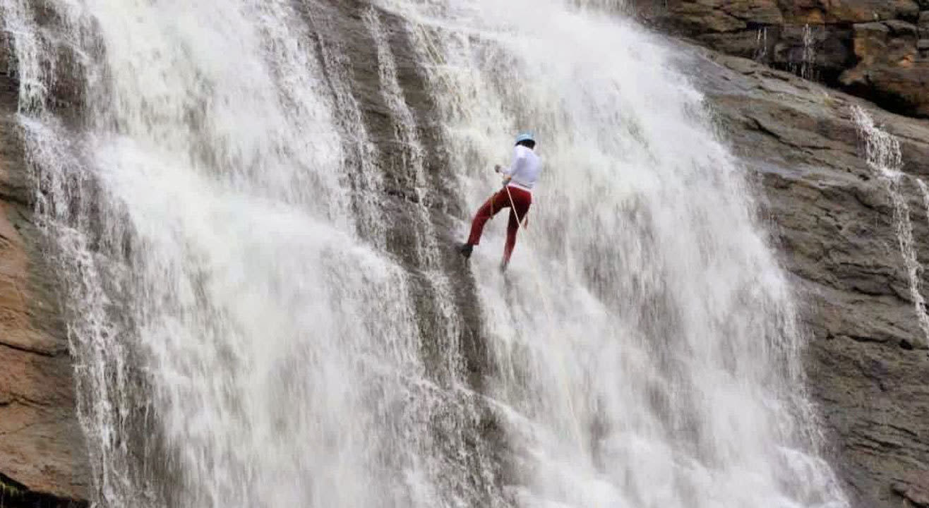 Thrilling Waterfall Rappelling At Bekre