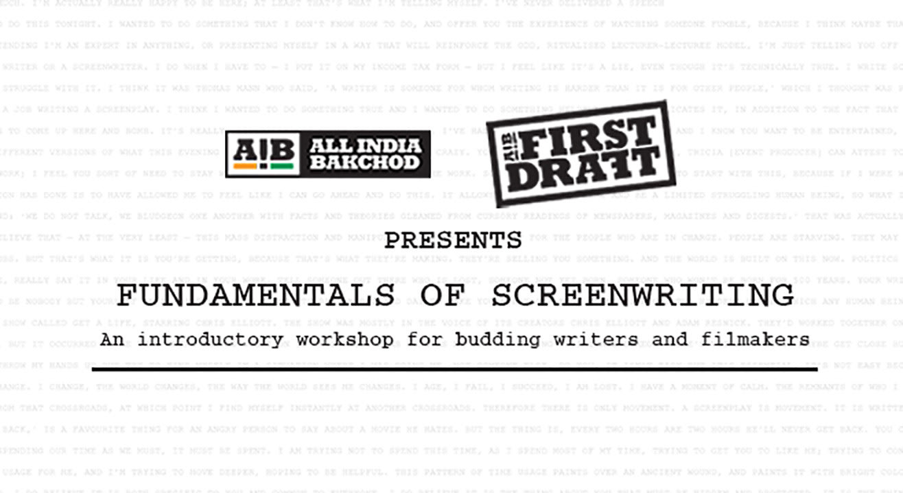AIB First Draft: Fundamentals of Screenwriting