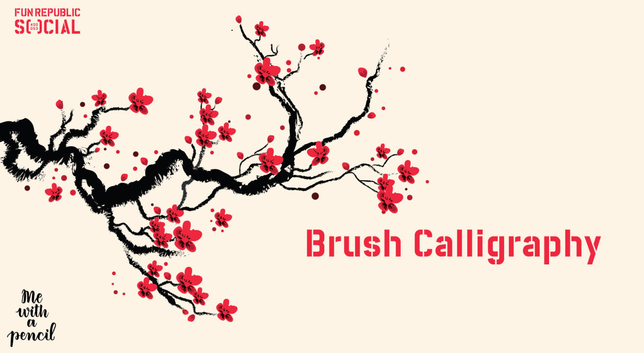Brush Calligraphy at #FunRepublicSocial