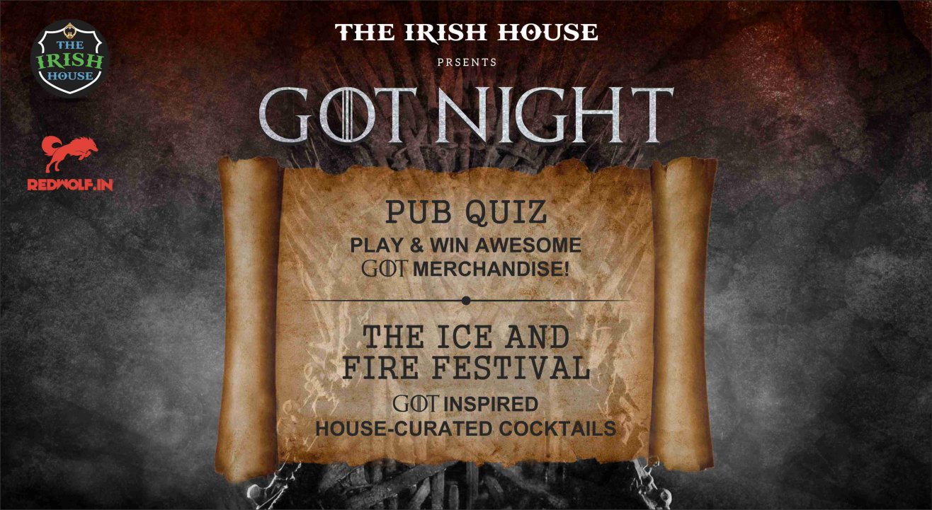 The Irish House Presents GoT Night