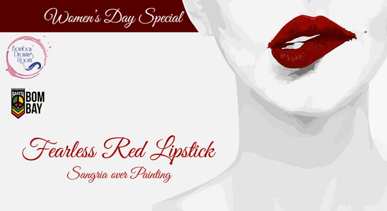 Fearless Red Lipstick - Painting Party on Women's Day