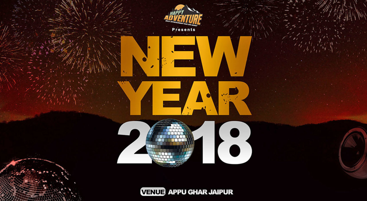 New year 2018 party at Retro Adventure Hills, Appu Ghar Jaipur