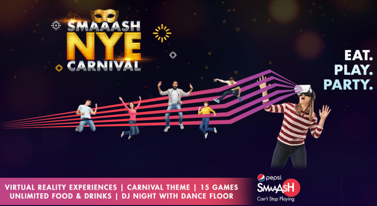 Smaaash NYE Carnival 2018 at Phoenix Market City, Bangalore