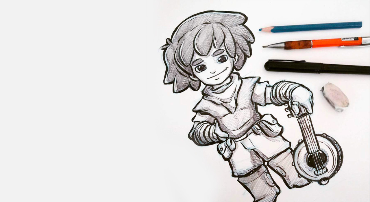 Character sketching basics with Kesh Art