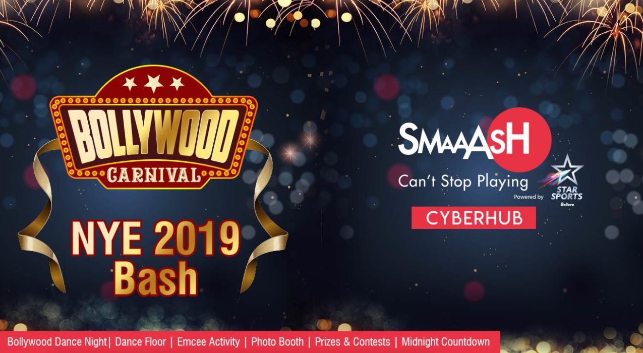 New Year's Eve 2019 Bollywood Carnival Dance Party at SMAAASH - Cyberhub Gurgaon