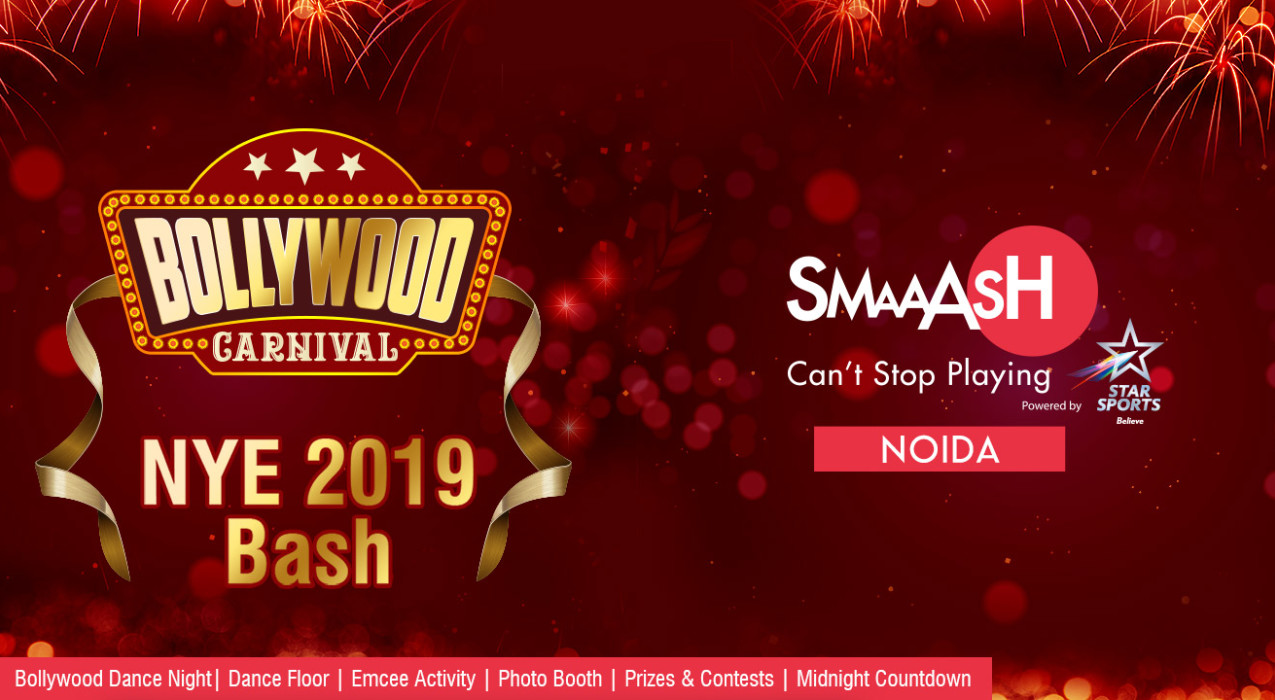 New Year's Eve 2019 Bollywood Carnival Dance Party at SMAAASH - Mall of India - Noida