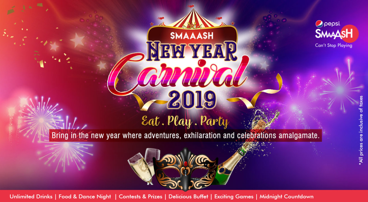 SMAAASH New Year Bash 2019 - Phoenix Marketcity, Bengaluru