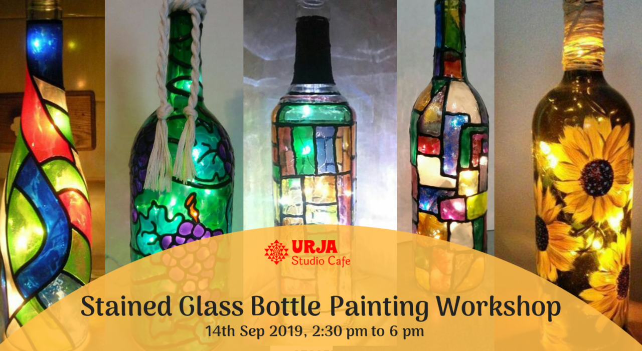 Stained Glass Bottle Painting Workshop