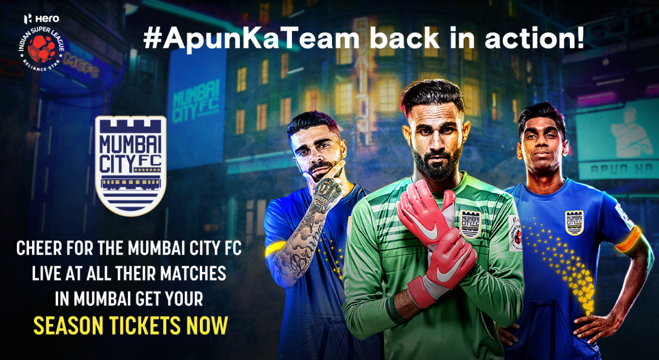 HERO Indian Super League 2019 - 20 Season Tickets: Mumbai City FC Home Matches