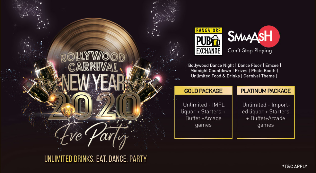 New Year Eve 2020 At SMAAASH | Bangalore Pub Exchange