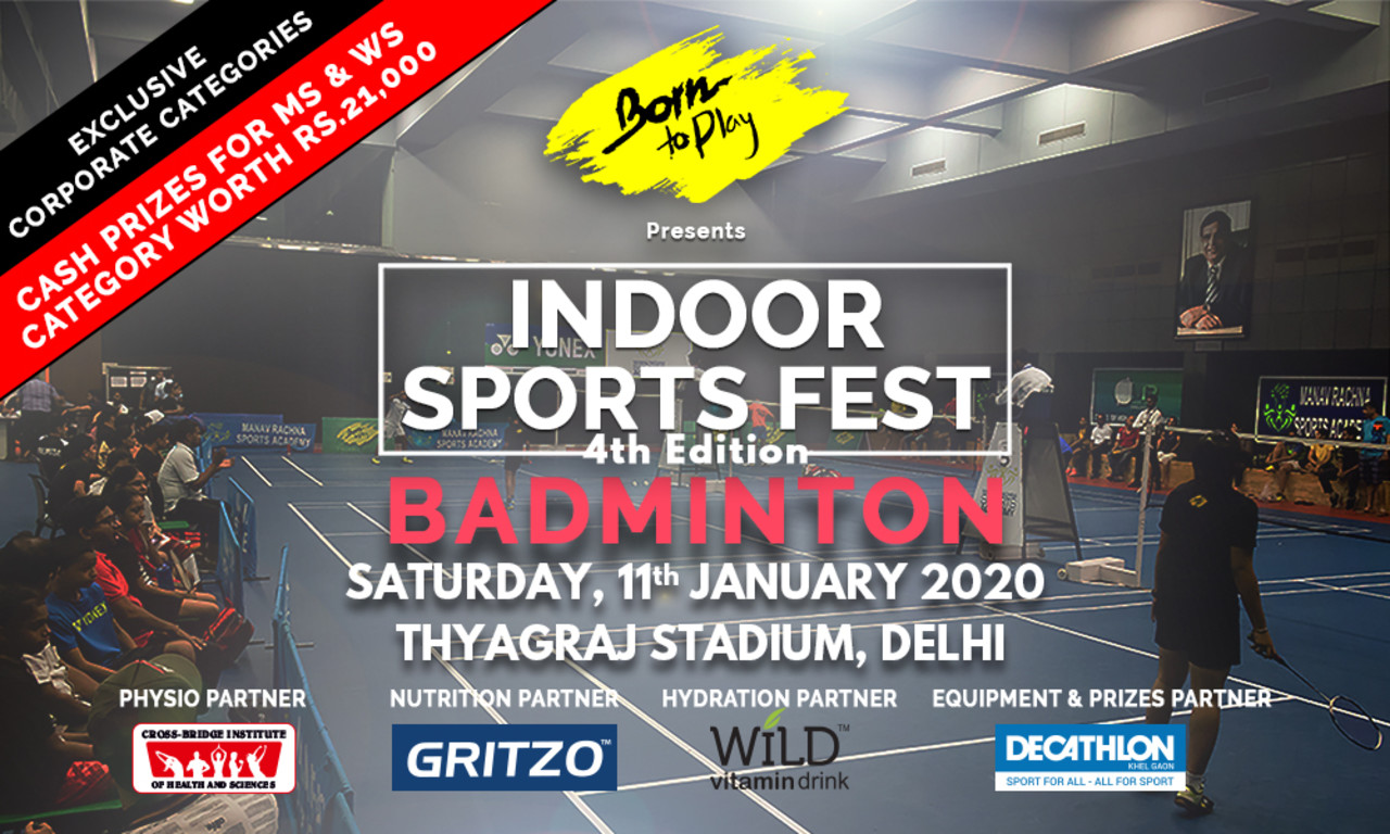 4th Born To Play Badminton Indoor Sports Fest