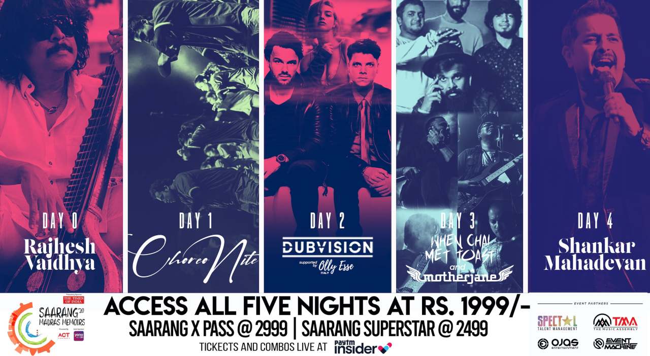 Saarang 2020 Multi Day Access Passes
