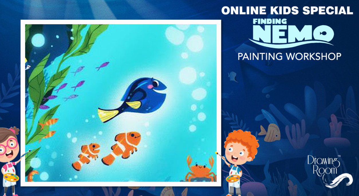 Online Kids Special Finding Nemo Painting Workshop by Drawing Room