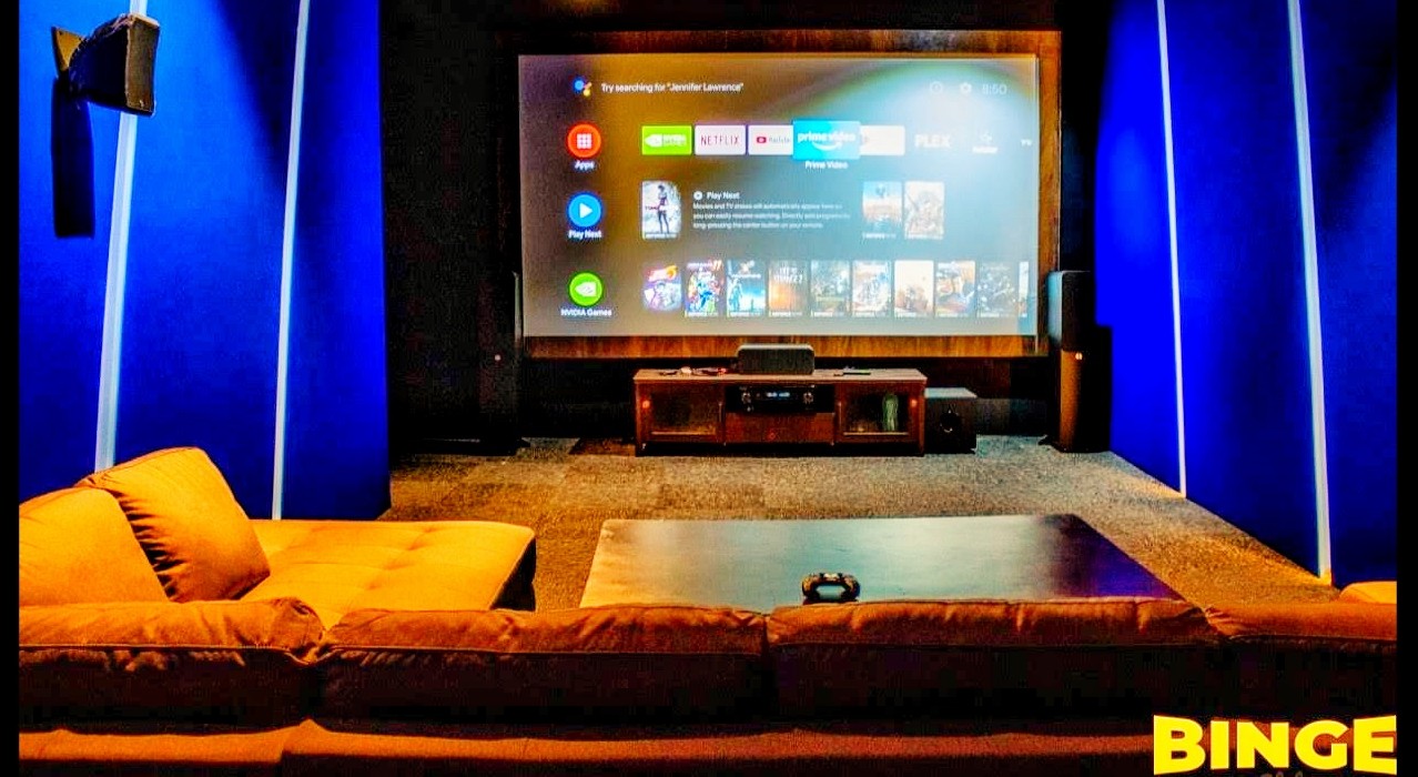 Movie Streaming in a social distancing private theatre