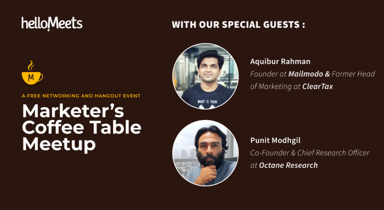 Marketers’ Coffee Table Meetup