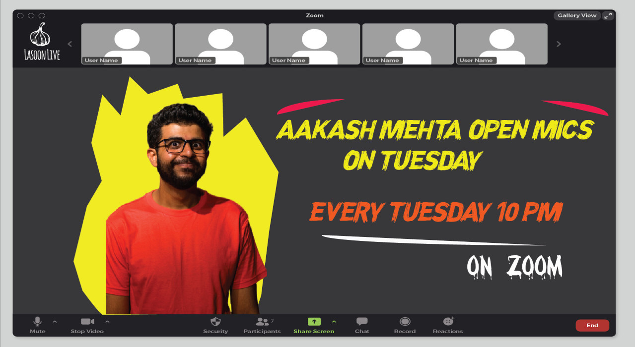 Aakash Mehta's Open Mic On Tuesday