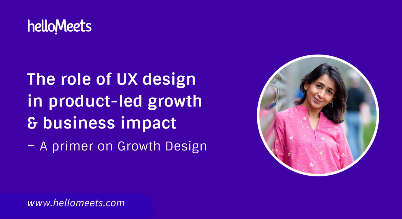 A primer on Growth Design - The role of UX design in product-led growth & business impact.