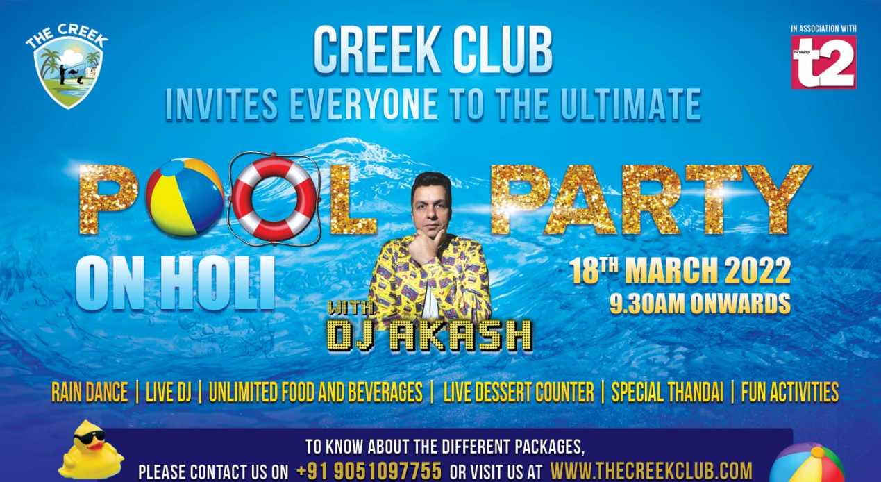 Pool Party on Holi I The Creek Club I Kolkata | Holi 2022