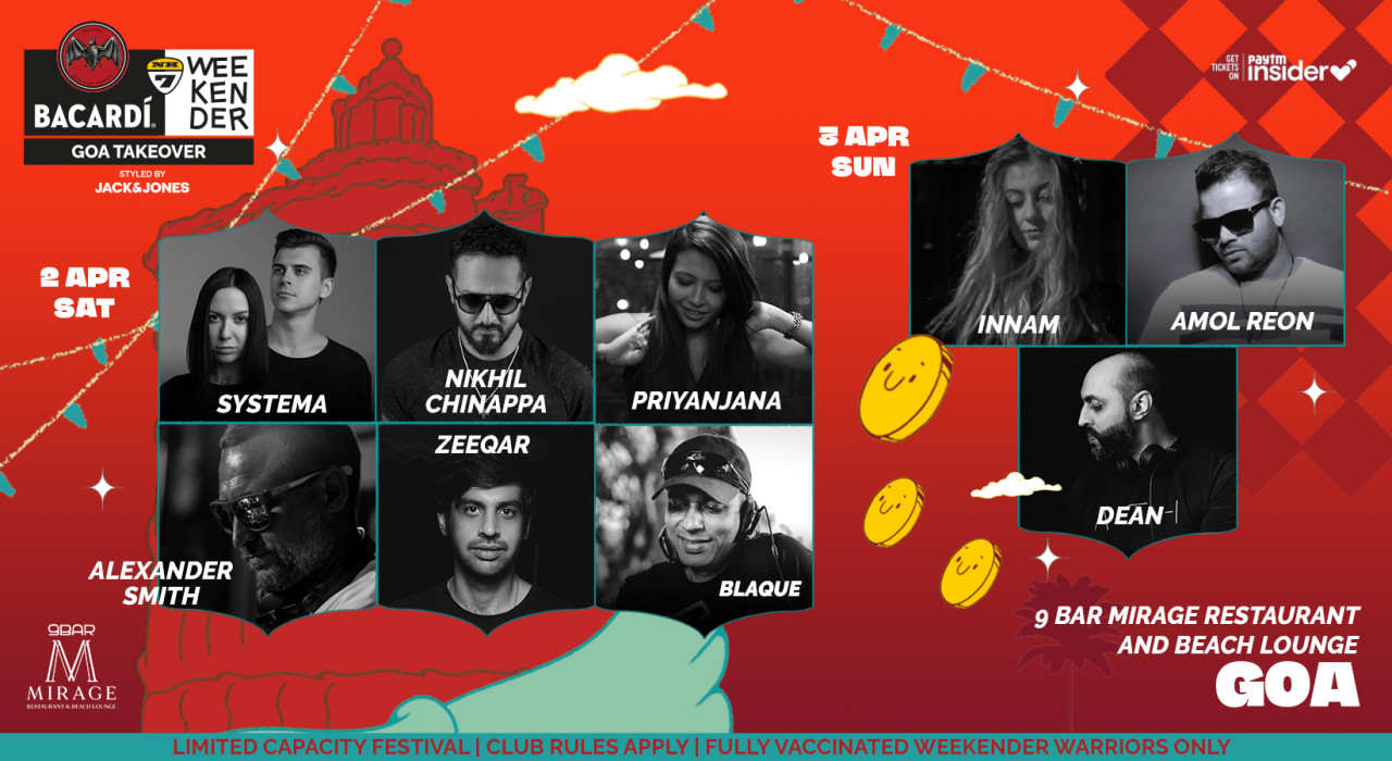BACARDÍ NH7 WEEKENDER GOA TAKEOVER @ MIRAGE BEACH CLUB