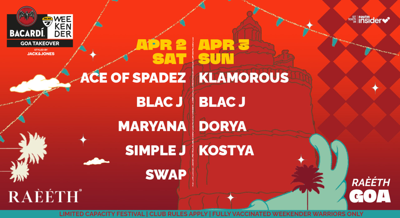 BACARDÍ NH7 WEEKENDER GOA TAKEOVER @ RAEETH