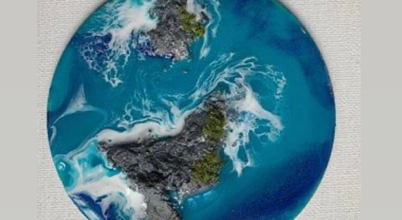 Resin Art Ocean 3D