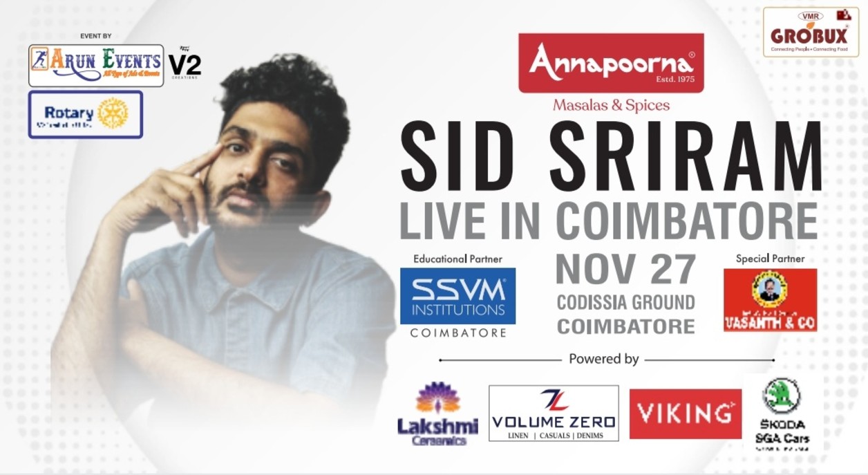 SID SRIRAM - LIVE IN COIMBATORE