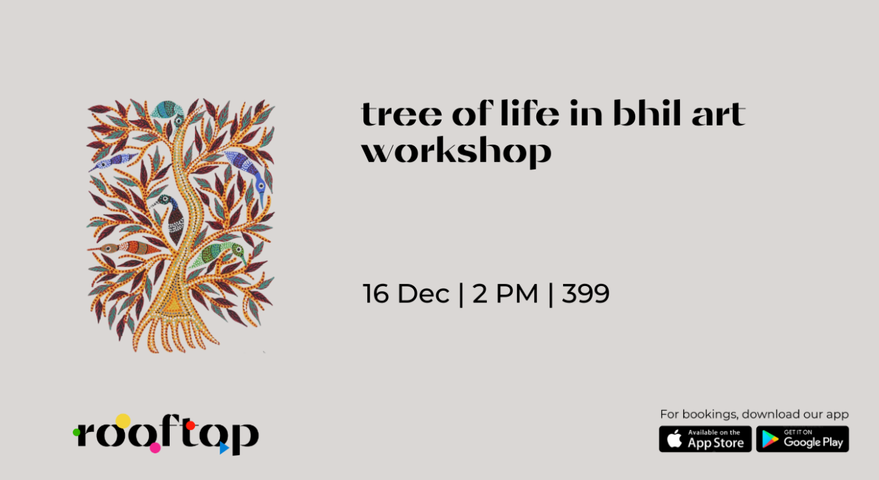 Tree of life in Bhil Art Workshop