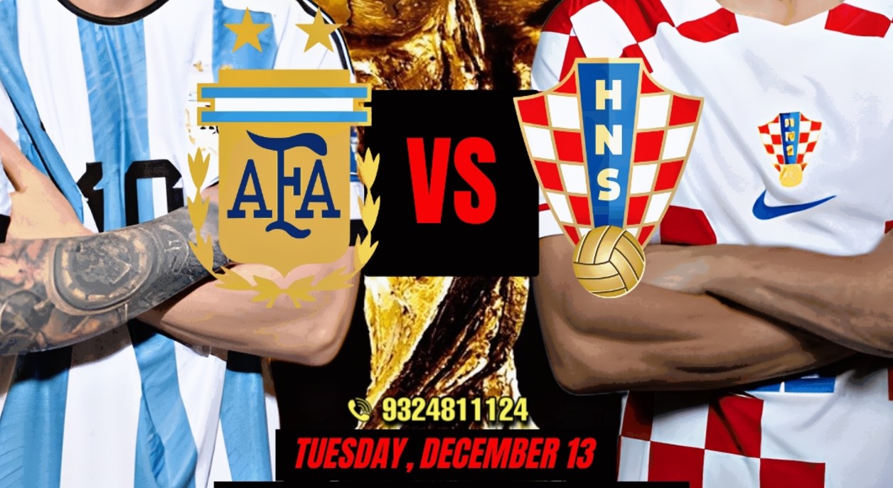 Argentina vs Croatia- Stadium Experience- World Cup- Fan Den India- Social Tribe, Malad(W)