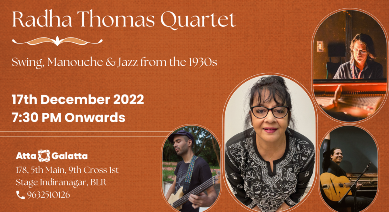 Swing, Manouche and Jazz from the 1930s with The Radha Thomas Quartet