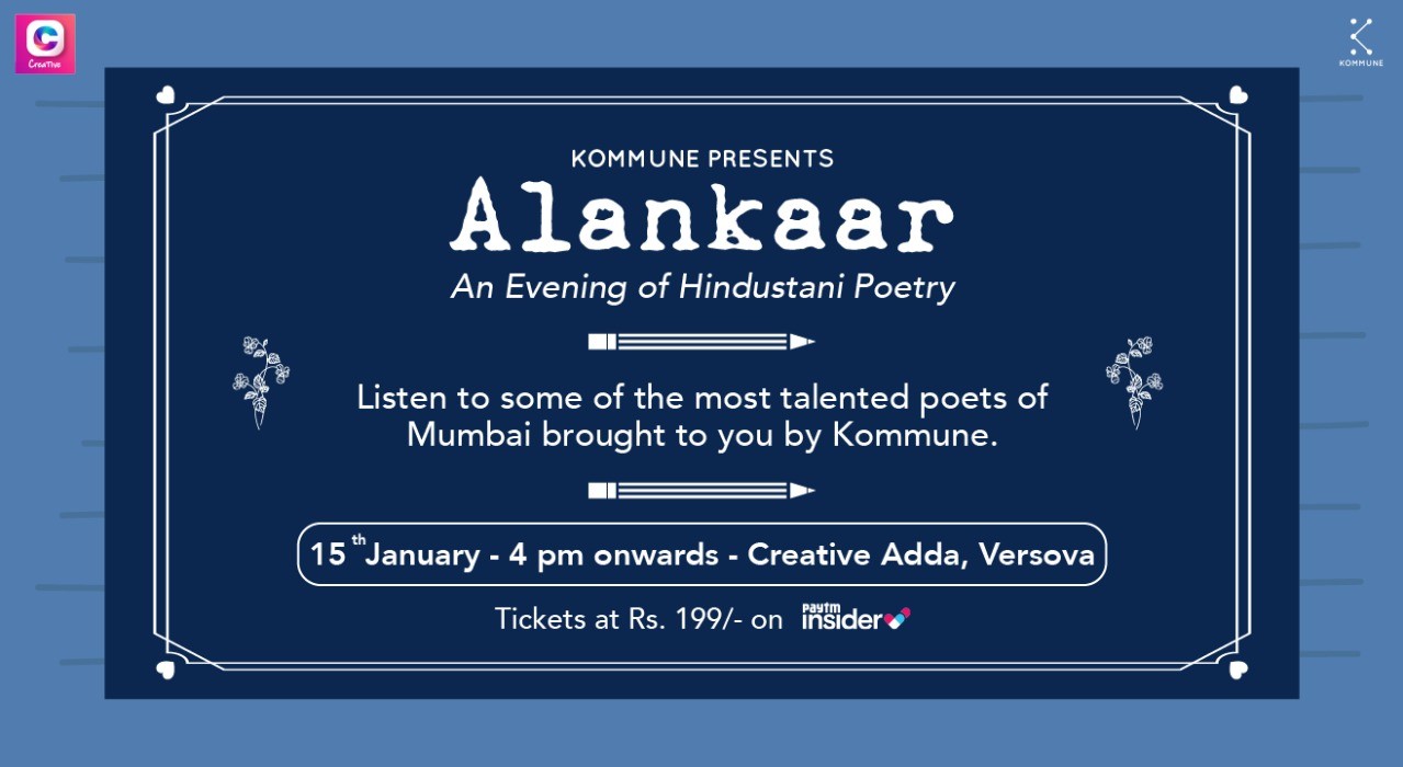 Kommune's Alankaar: An Evening of Hindustani Poetry