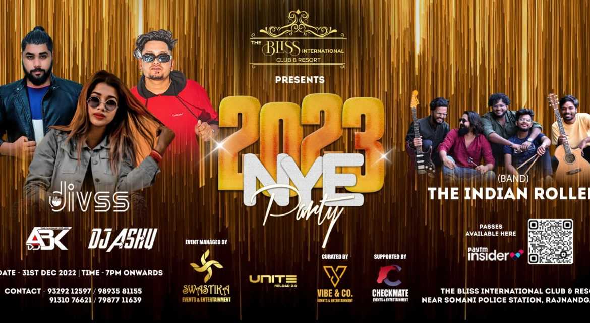 NYE 2023 Party @ The Bliss International | NYE 2023