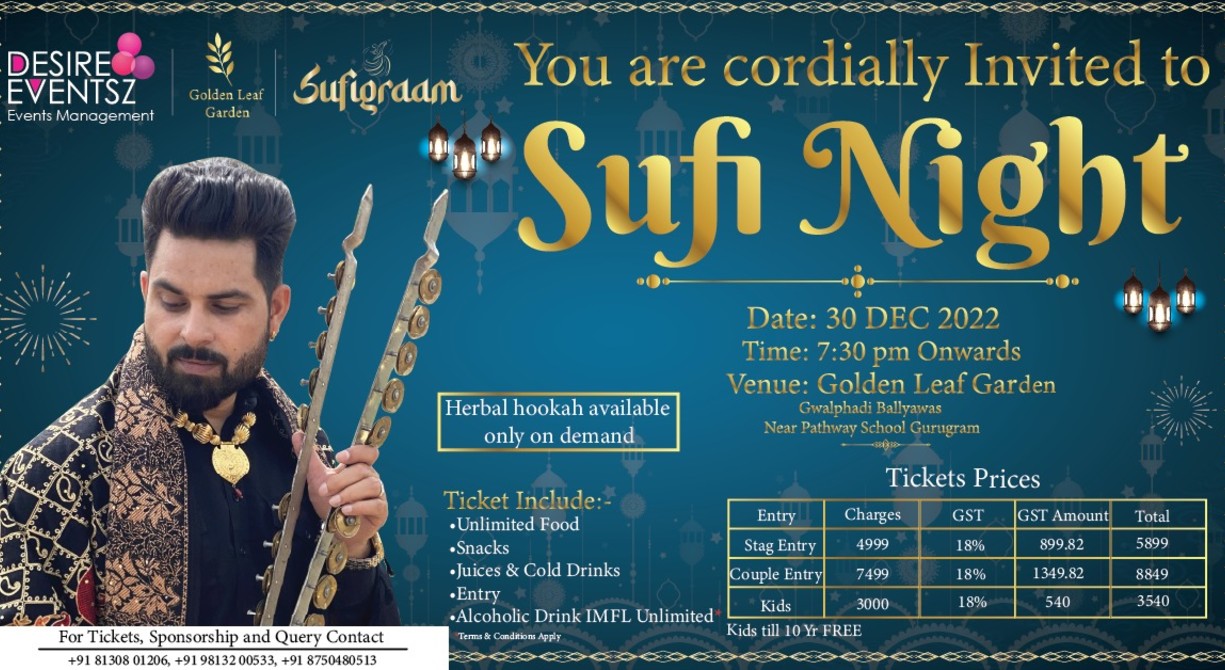 Sufi Night Events | NYE 2023
