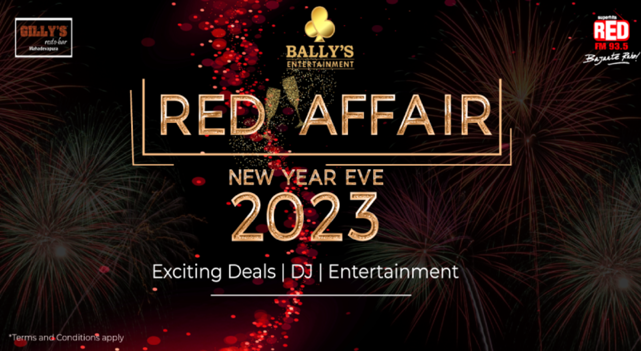 Red Affair NYE 2023 Party - Gilly's Mahadevapura - Marathahalli East | NYE 2023