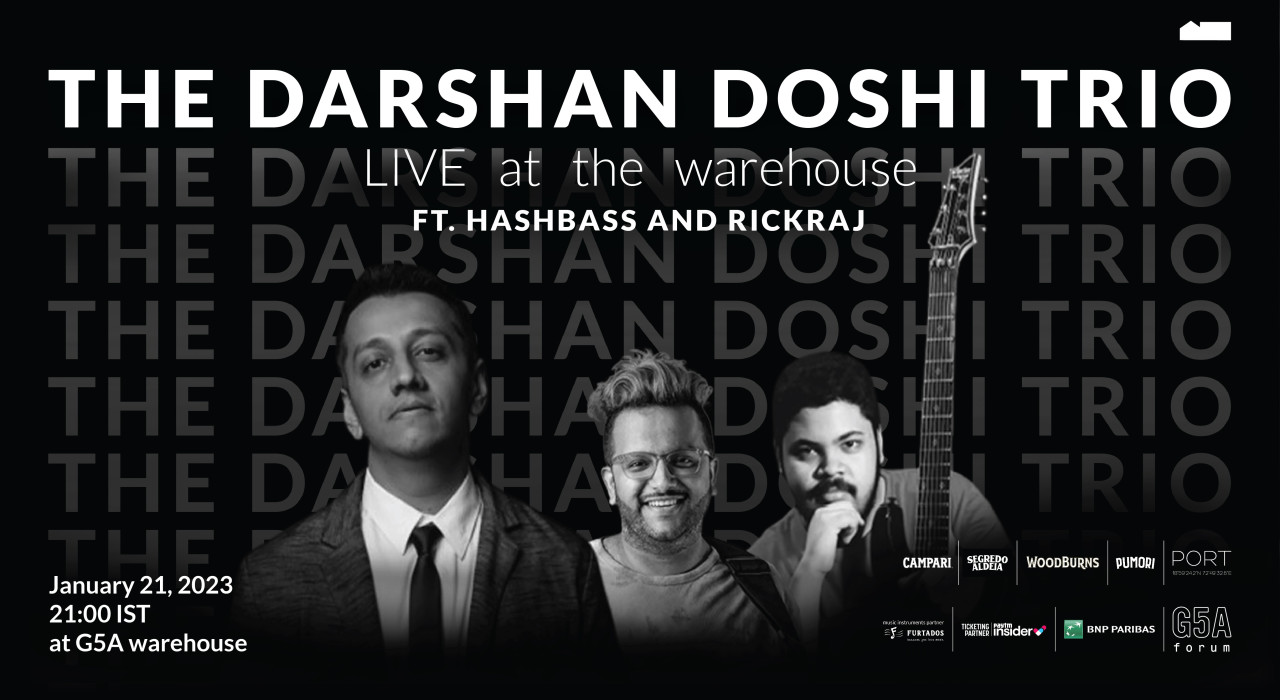 The Darshan Doshi Trio Live at the warehouse ft. Hashbass and Rickraj