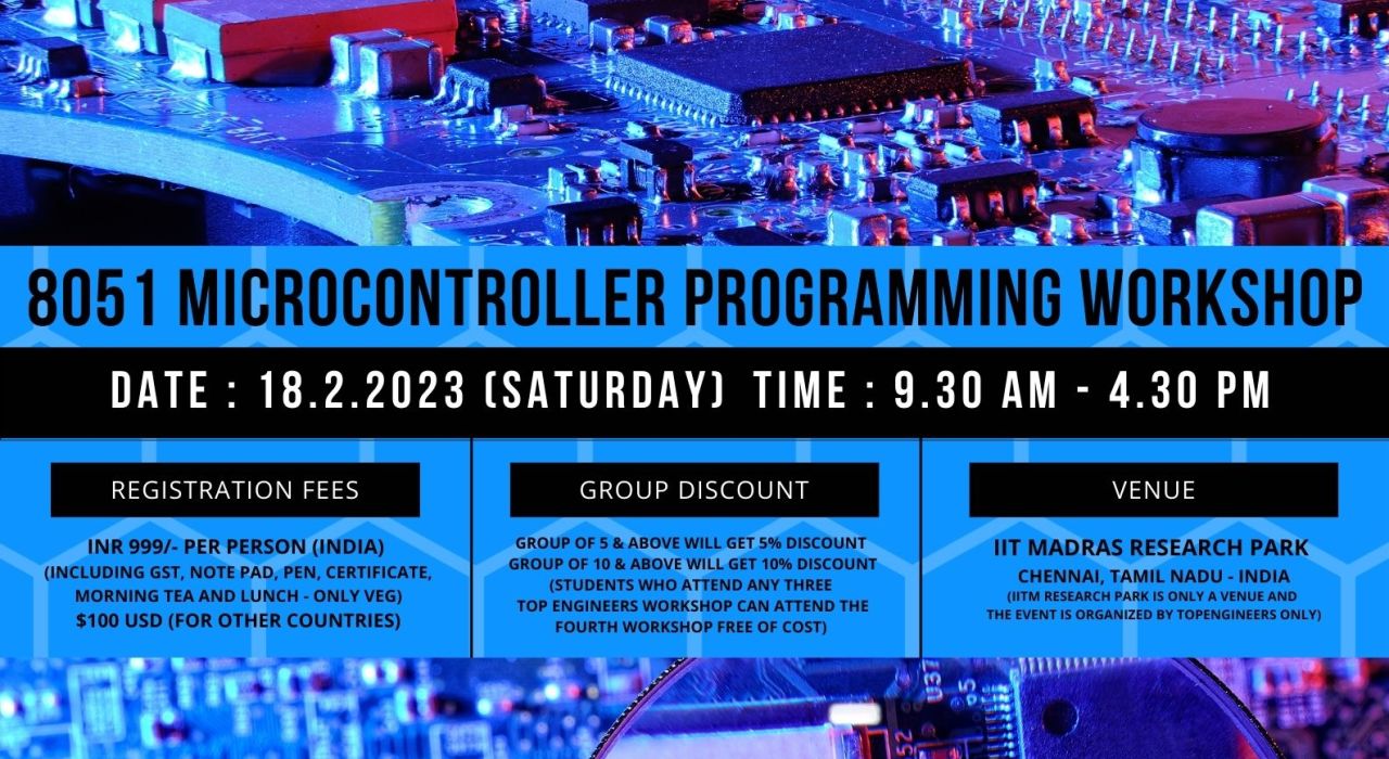 8051 MICROCONTROLLER PROGRAMMING WORKSHOP