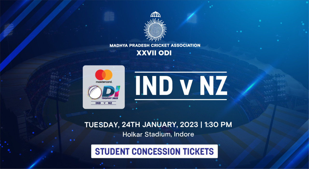 3rd ODI India v New Zealand, Indore | Student Concession Tickets