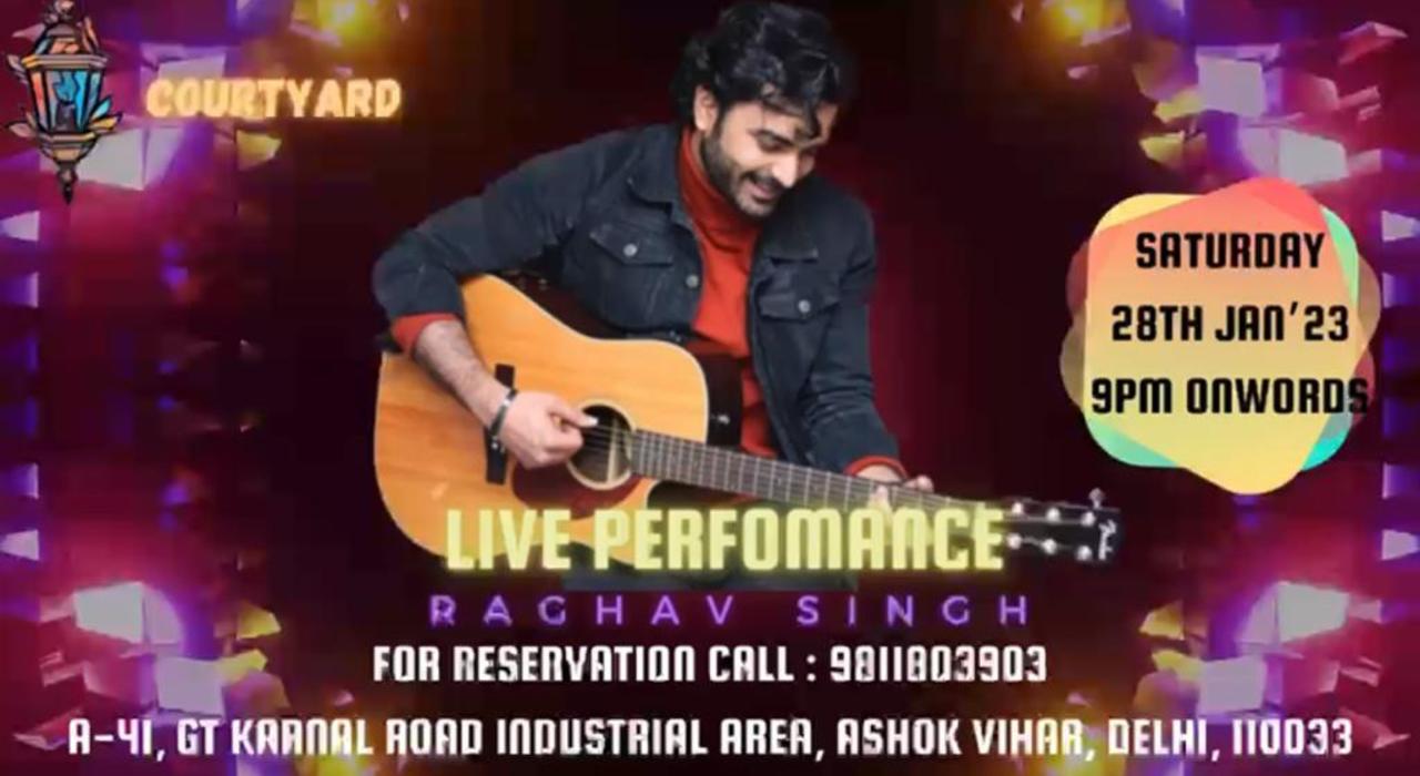 Live Singing by Raghav Singh at Laalten Courtyard