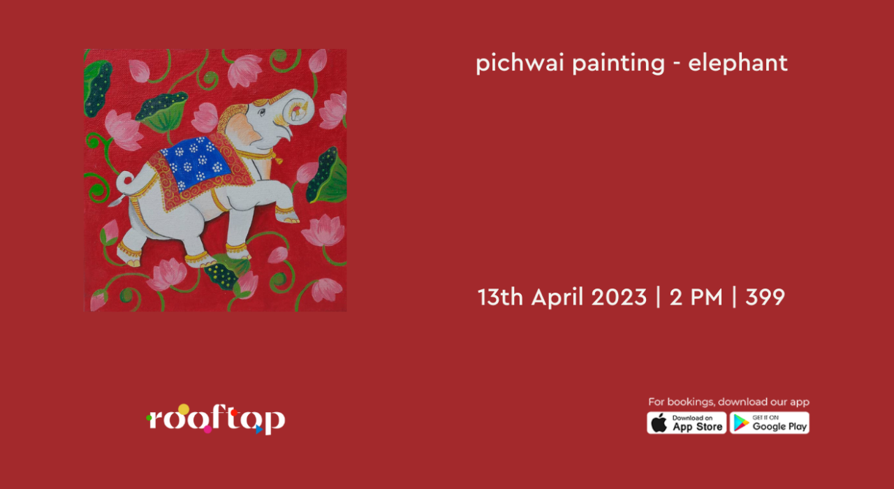 Pichwai Painting - Elephant