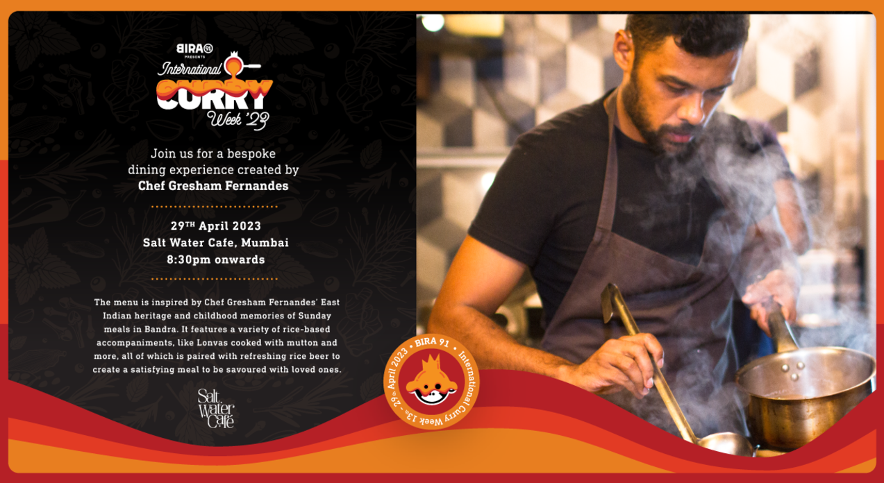 Bira 91 Presents International Curry Week : Chef Gresham Fernandes at Salt Water Café, Mumbai
