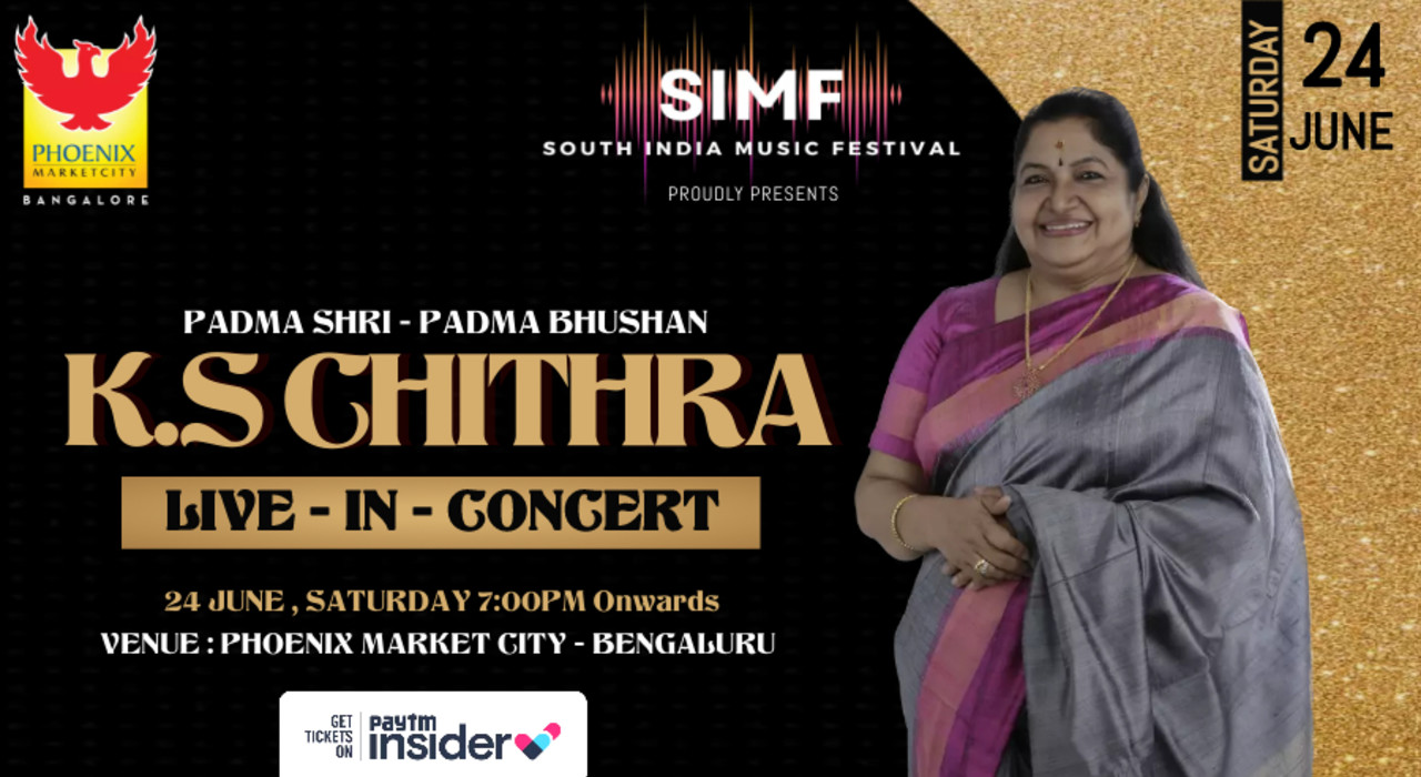 K.S. CHITRA 'LIVE' In Concert At Phoenix Market City, Whitefield (Saturday - 24th June - 7pm On) | World Music Week 2023