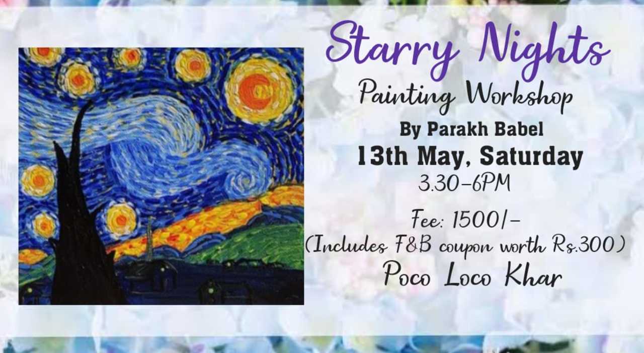 Starry Night Canvas Painting Workshop