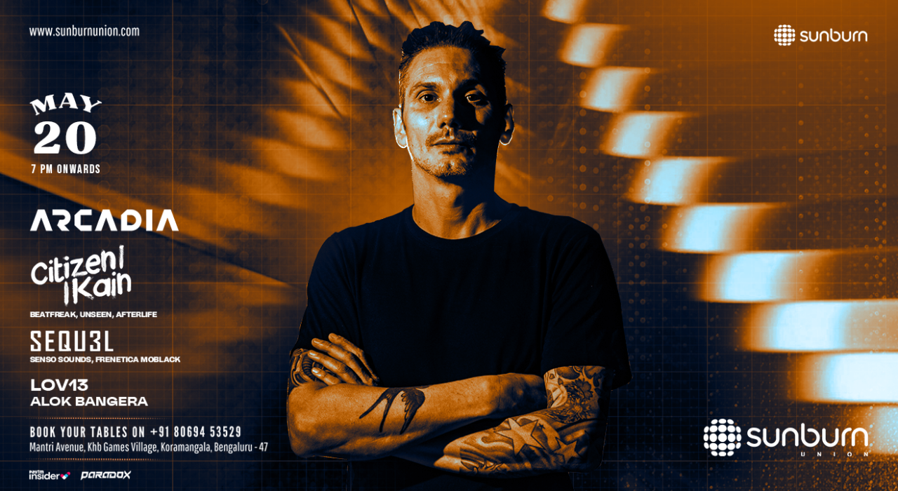 Arcadia Presents Citizen Kain (Afterlife) + Sequ3l (Senso Sounds)