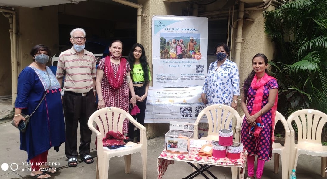 Material Drop at Goonj office in Mumbai