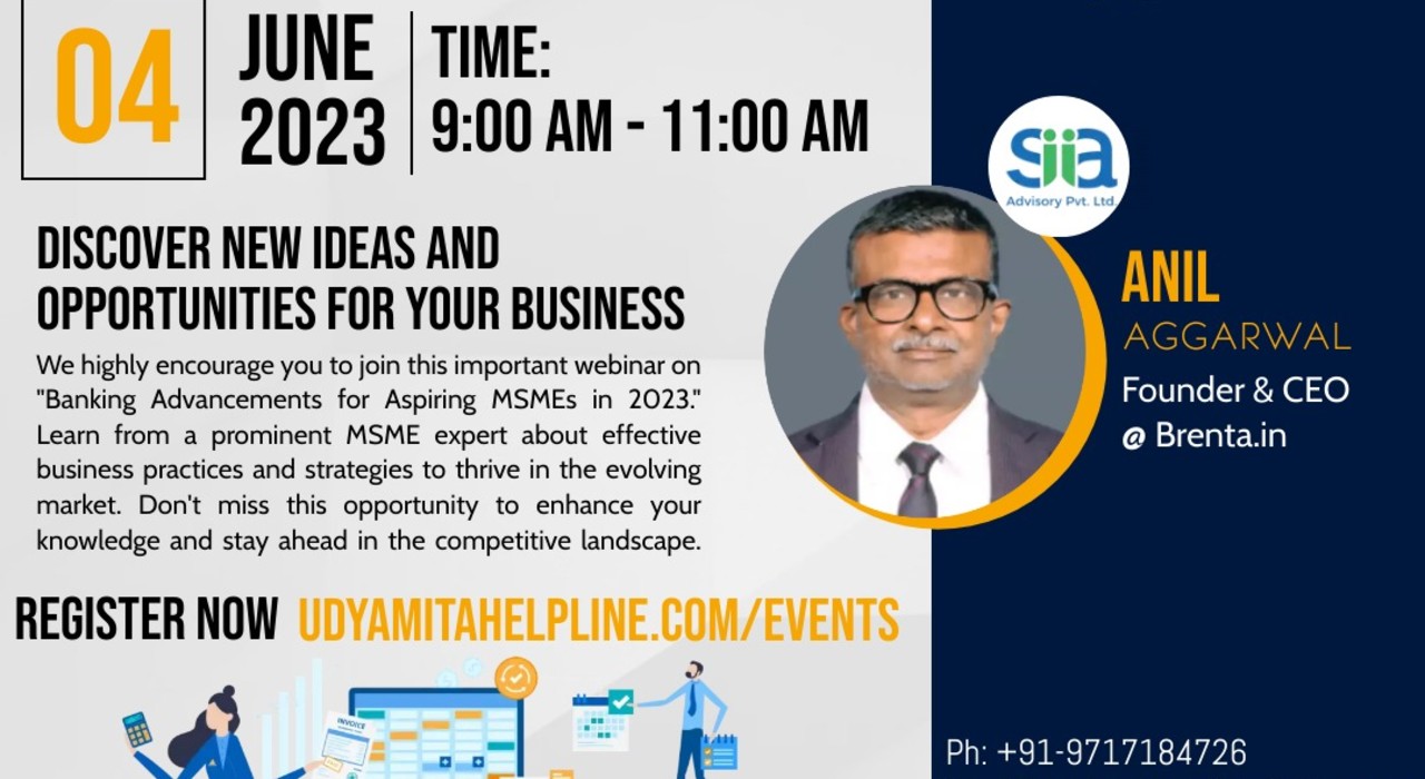 Webinar on “Banking Advancements for Aspiring MSMEs in 2023”