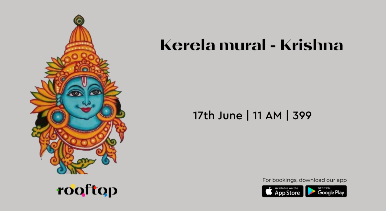 Krishna in Kerala Mural