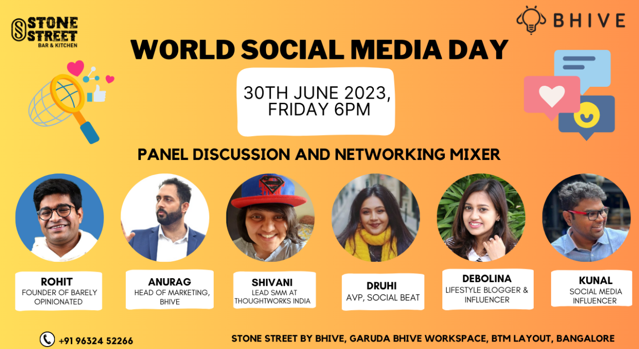 World Social Media Day Celebrations @Stone Street, BTM Layout