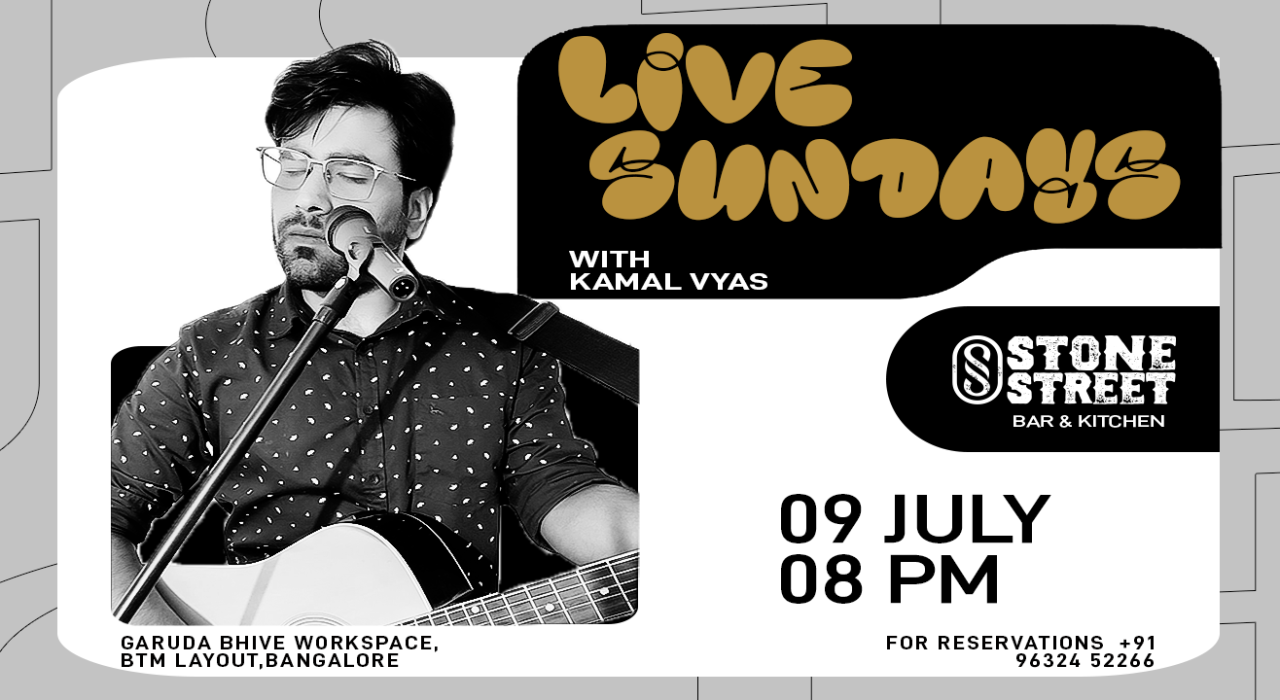 Live Music By Kamal Vyas @ Stone Street, BTM