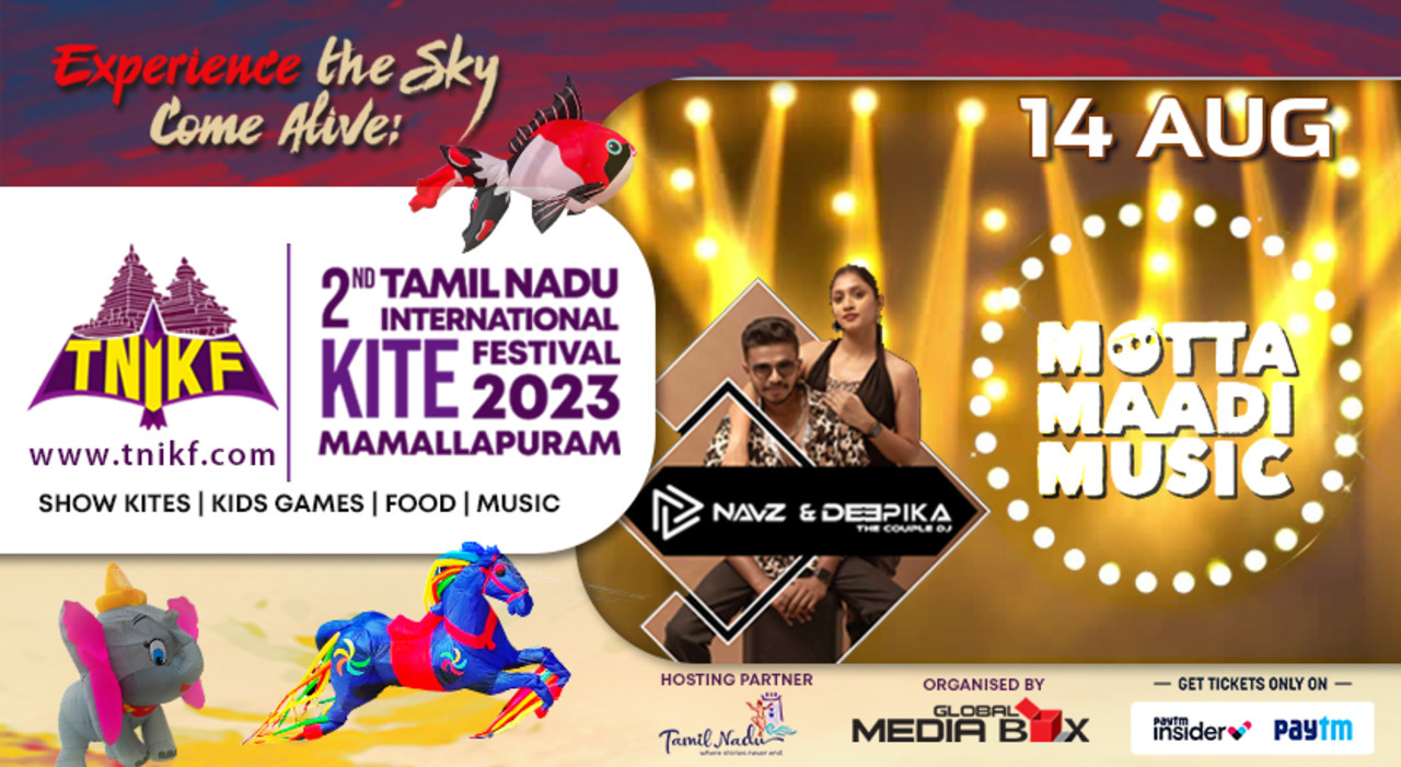 2nd Tamilnadu International Kite Festival 14 Aug 2023 - Family Carnival + Music
